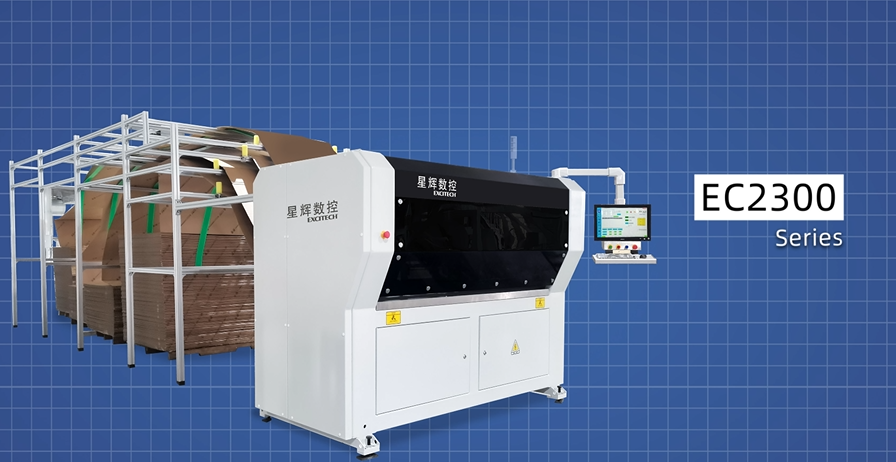 Máquina para fabricar caixas Excitech CNC 2300, soluções de embalagem inteligentes!
