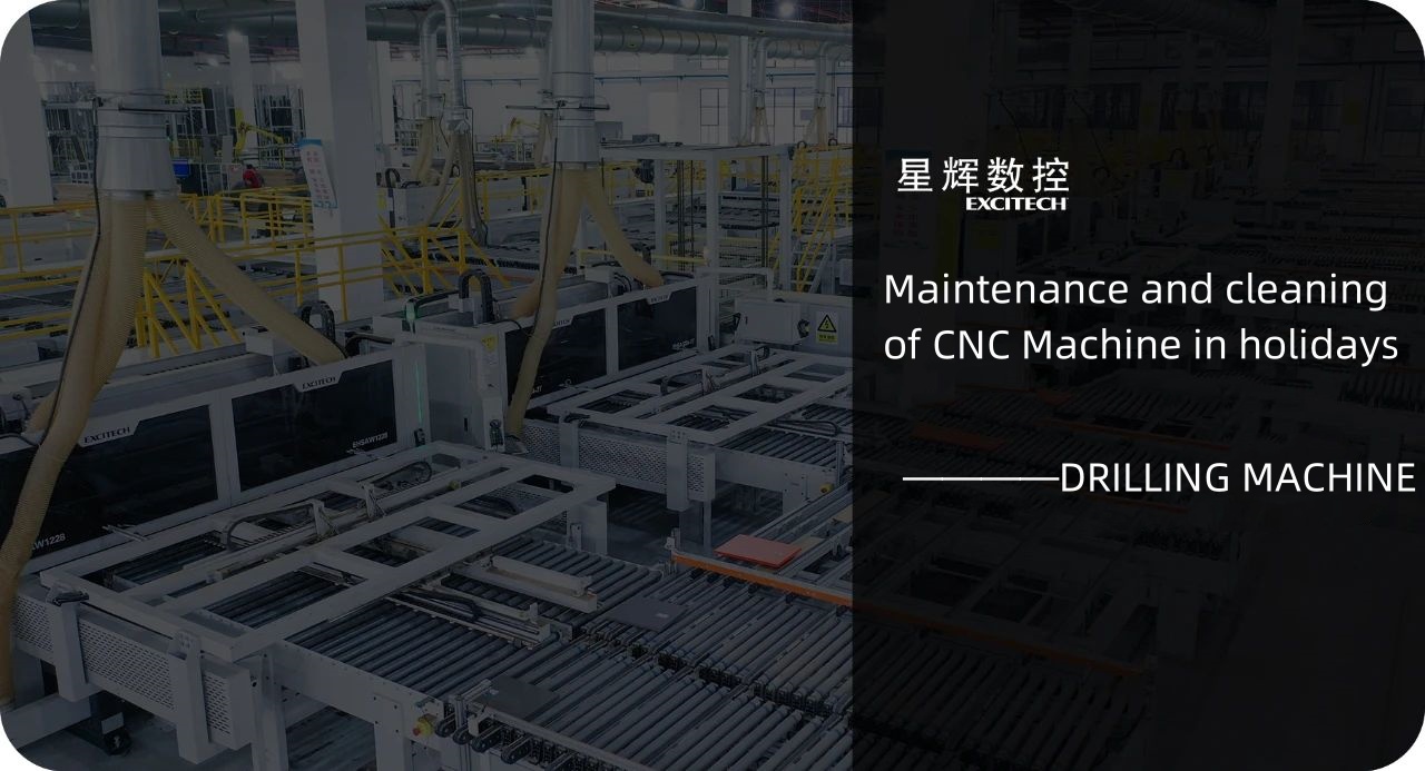 Manutenção e limpeza de furadeira CNC em feriados.