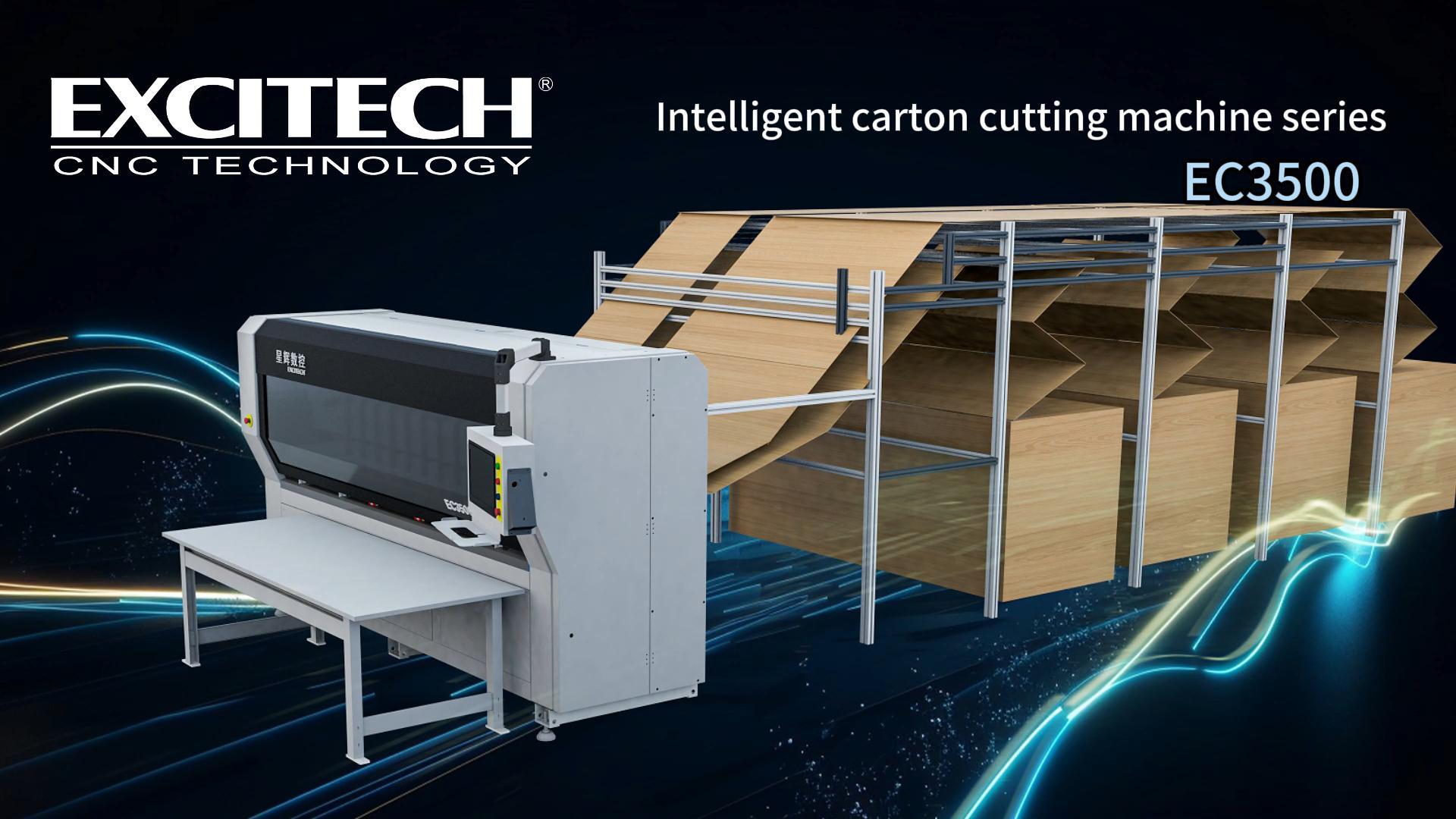 Máquina cortadora de caixas de papelão ondulado Excitech - a solução para corte de alta qualidade na indústria de embalagens.