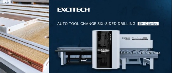 Excitech EH-C Máquina de perfuração de seis lados Função de alteração automática de ferramentas.