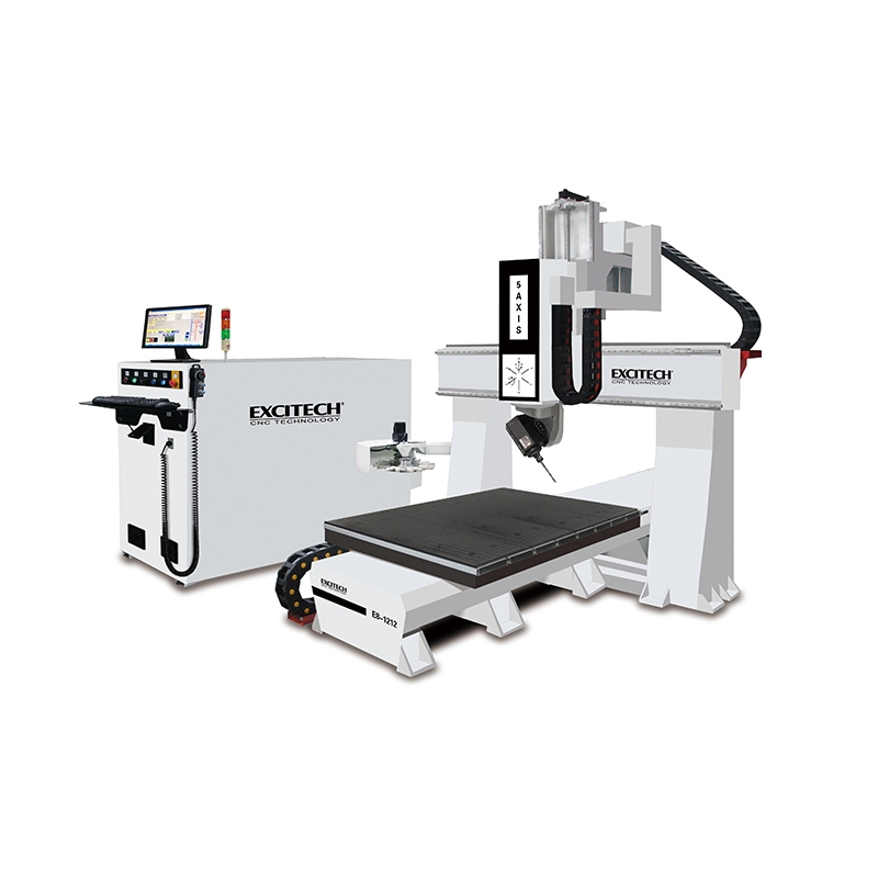 Máquina fresadora CNC de 5 eixos para escultura em madeira