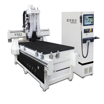 Máquina de agrupamento CNC com estação de trabalho dupla para corte de placas de madeira