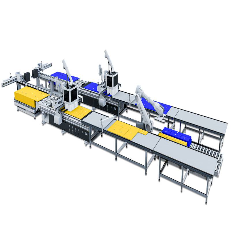 Unidade de aninhamento de fábrica de móveis inteligentes CNC de madeira
